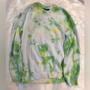 DIY Green Tie Dye H&M Crewneck